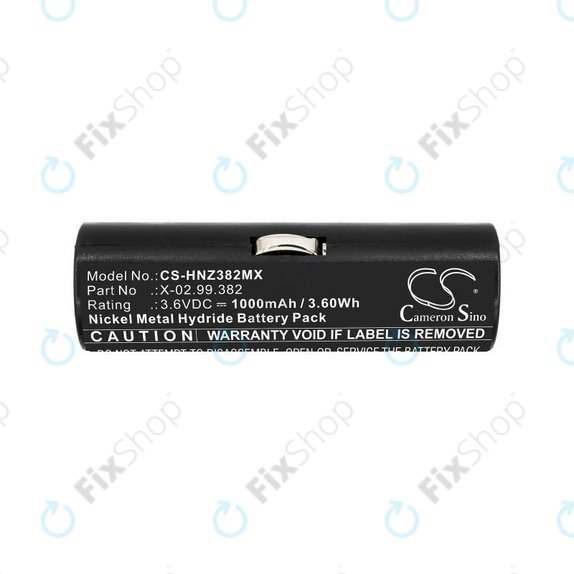 Bateria do Heine Ophthalmoscope Beta 200, 1000mAh, Ni-MH, 3.6V, X-02.99.382, HQ