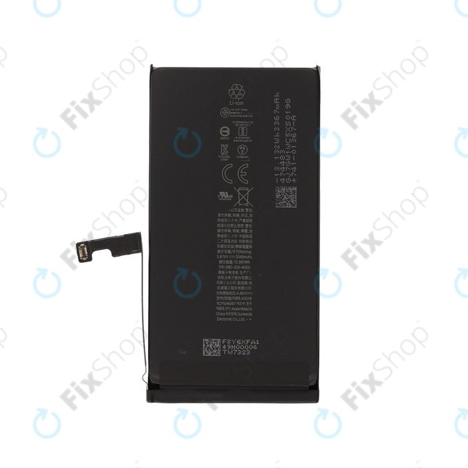 Bateria dla iPhone 15, 3349mAh, A3018