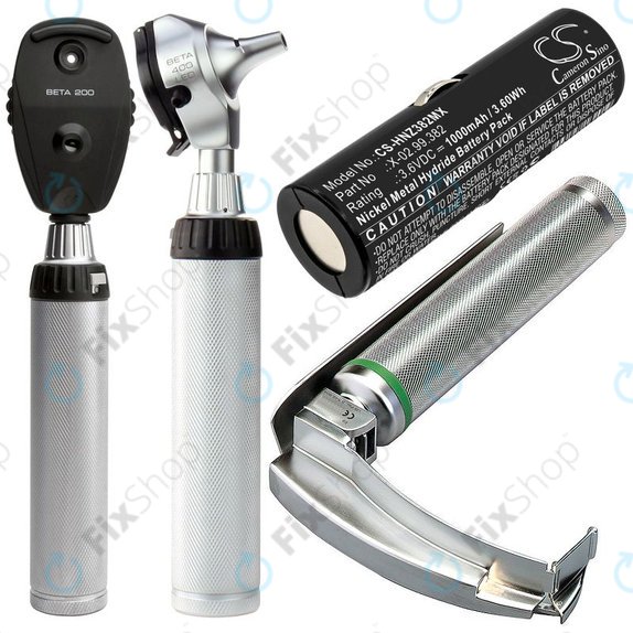 Bateria do Heine Ophthalmoscope Beta 200, 1000mAh, Ni-MH, 3.6V, X-02.99.382, HQ