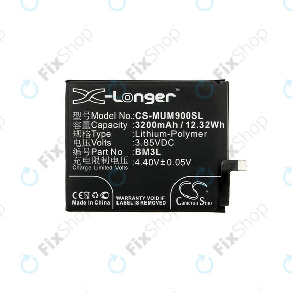 Bateria dla Xiaomi Mi 9, 3200mAh, Li-Pol, 3.85 V, BM3L, HQ
