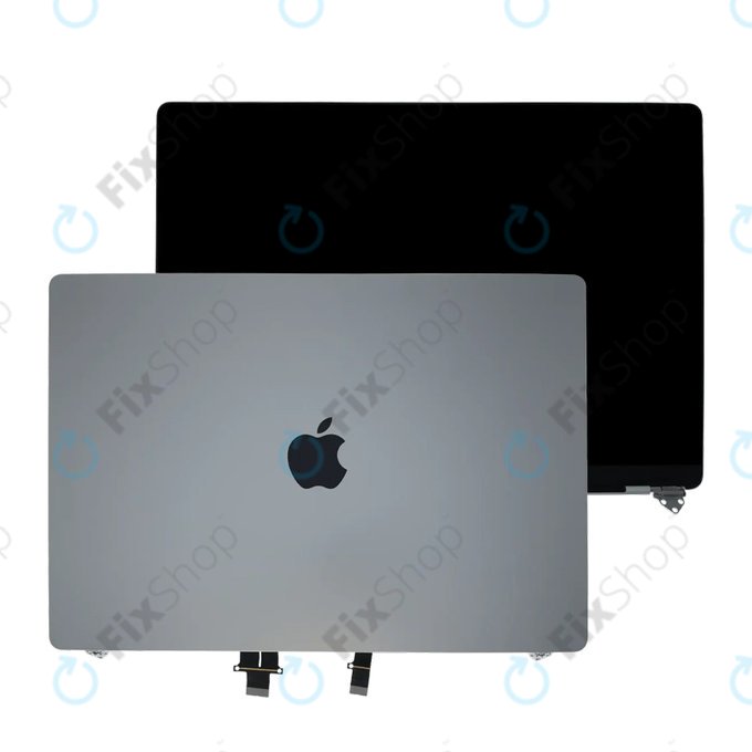 Wyświetlacz LCD do MacBook Pro 16", A3403 (2024), z przednim szkłem i pokrywą, Silver, 661-42323, Genuine Apple, Genuine Apple