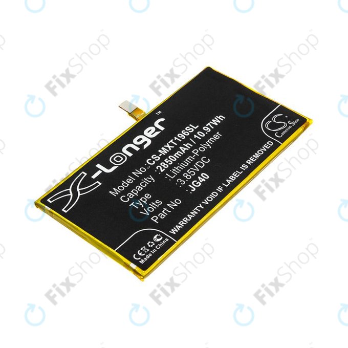 Bateria do Motorola Moto G7 Plus, G7 Plus DS, 2850mAh, Li-Pol, 3.85V, JG40, HQ