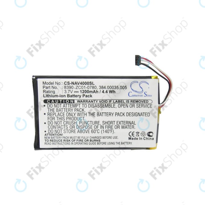 Bateria do Navigon 40 Easy, Plus, Premium, 1200mAh, Li-Pol, 3.7V, 8390-ZC01-0780, HQ