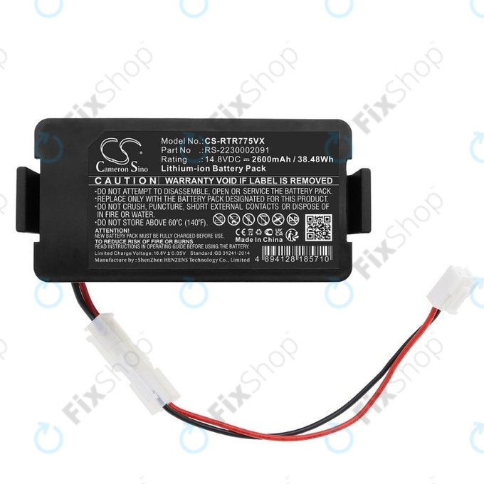 Bateria do Rowenta RR7774, RR7755, RS-2230002091, Li-Ion, 14,8V 2600mAh, HQ