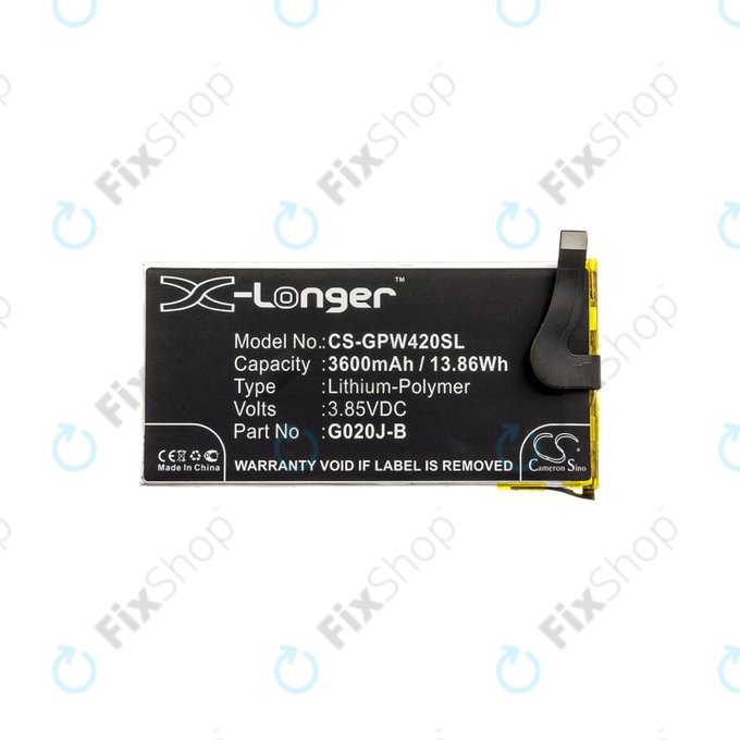 Bateria dla Google Pixel 4 XL, 3600mAh, Li-Pol, 3.85 V, G020J-B, HQ