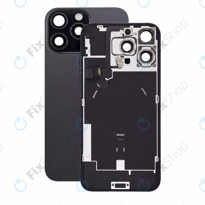 Szkło tylnej obudowy do iPhone 16 Pro Max, Black Titanium, Pulled A
