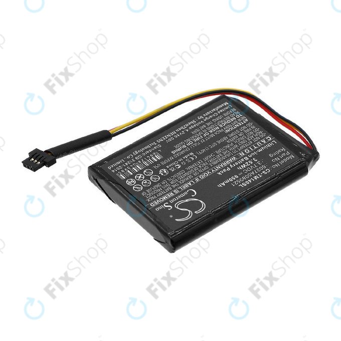 Bateria do TomTom One 140, Go 500, 950mAh, Li-ion, 3.7V, P2, HQ