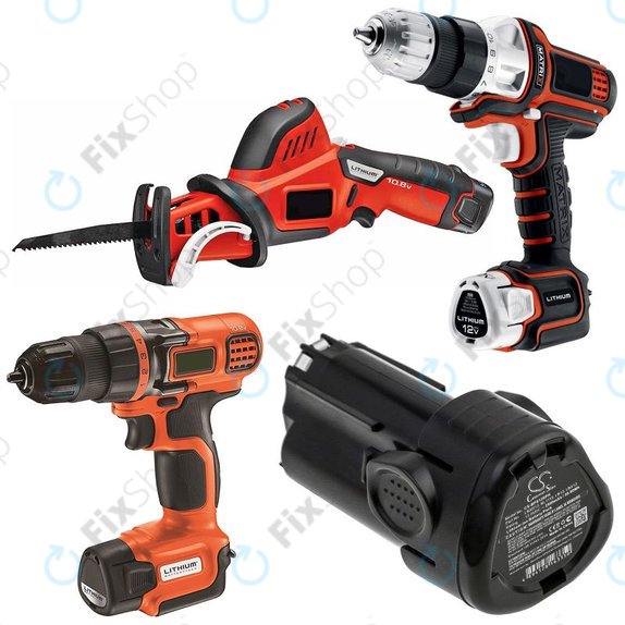 Bateria do Black & Decker EGBL108, BDCDMT112, 2500mAh, Li-Ion, 12V, LBXR12, BL1310, BL1510, LB12, HQ
