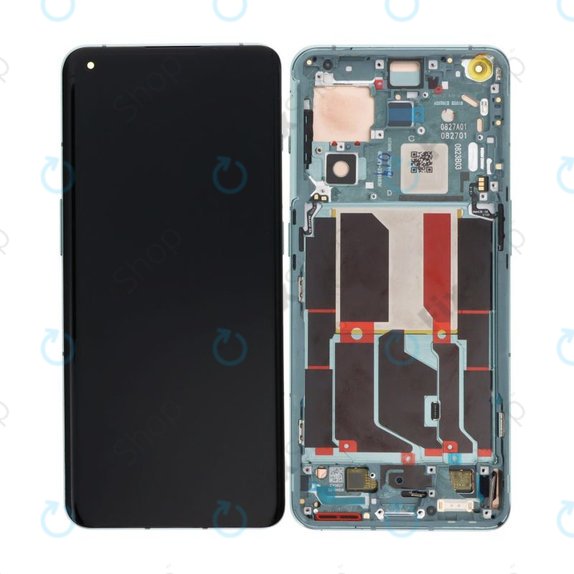 Wyświetlacz OLED do OnePlus 10 Pro NE2210, NE221, Ekran dotykowy z ramką, Emerald Forest