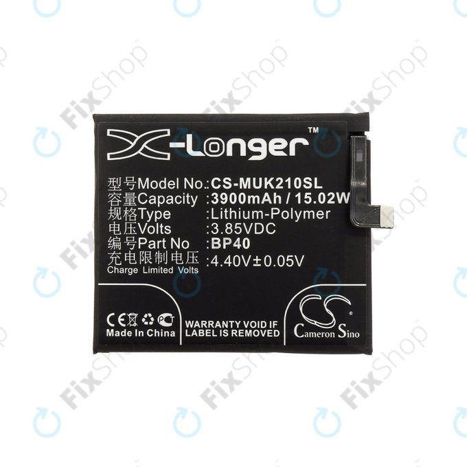 Bateria dla Redmi K20 Pro, Redmi M1903f11a, Redmi M1903f11c, 3900mAh, Li-Pol, 3.85 V, BP40, HQ