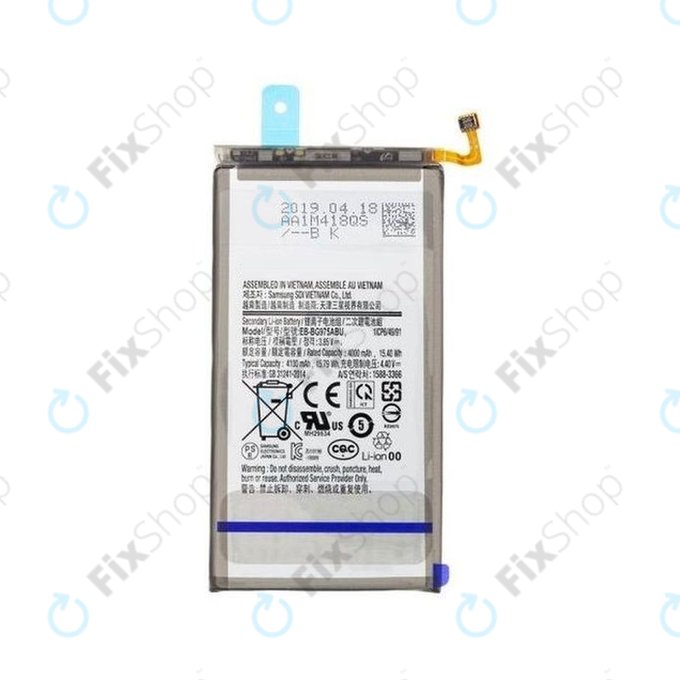 Bateria do Samsung S10 Plus G975F, EB-BG975ABU, 4100mAh