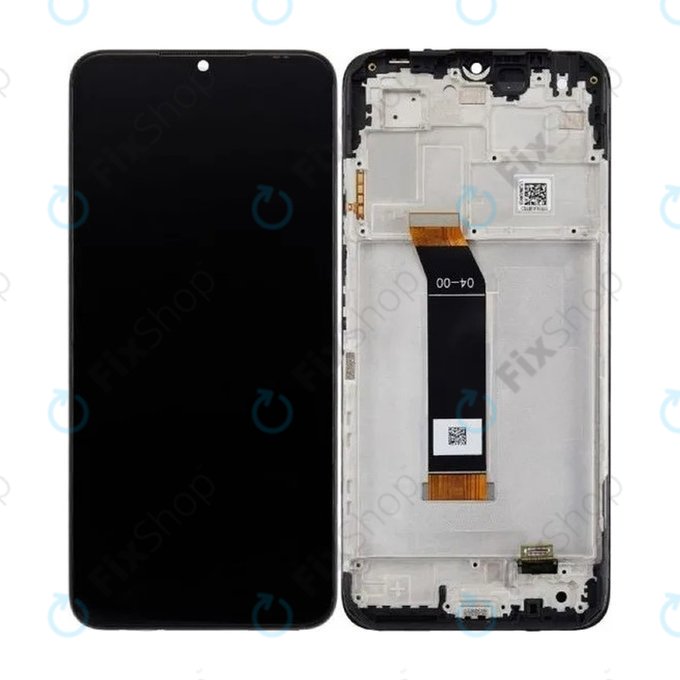 Wyświetlacz do Xiaomi Poco M4 5G 22041219PG, Ekran dotykowy z ramką, 560005L19P00, Power Black, Genuine Service Pack
