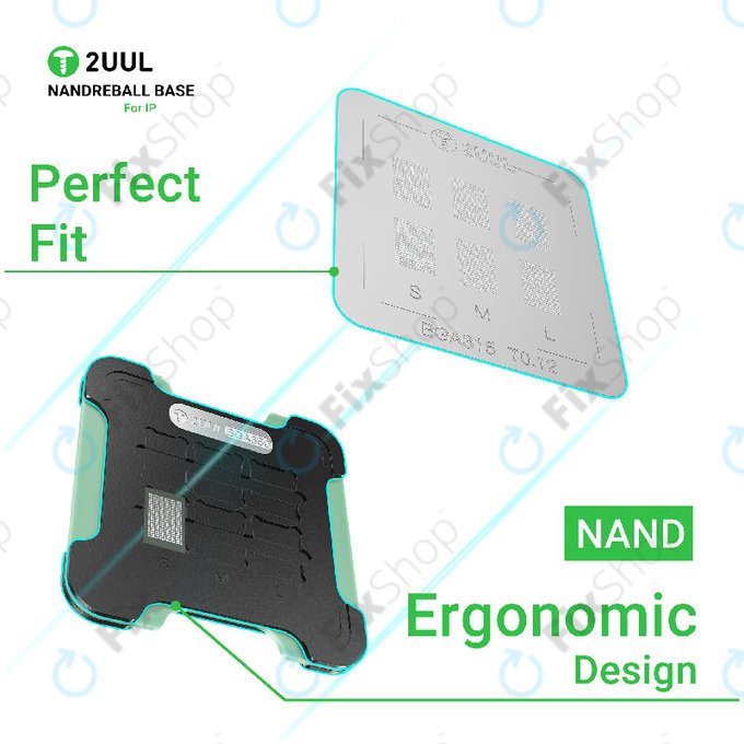 Magnetyczna podstawa do reballingu NAND, dwustronna, 2UUL BH16