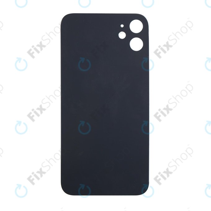 Tylne szklo pokrywy do iPhone 11, Czarny, Black