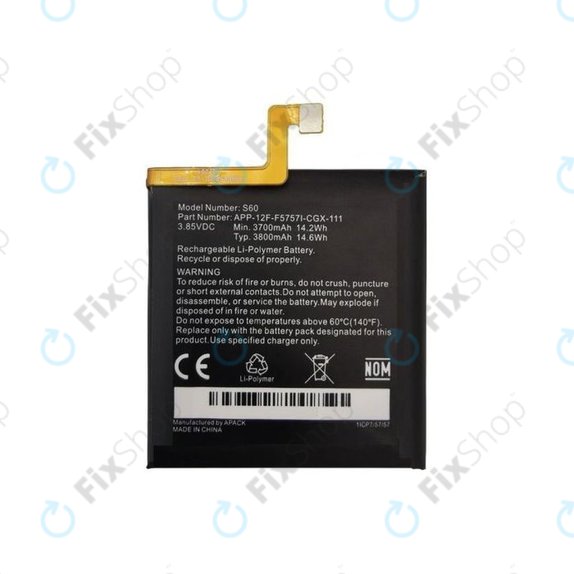 Bateria do Caterpillar CAT S60, 1ICP7/57/57, 3800mAh