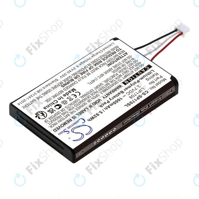 Bateria do Sony PS5 DualSense, 1600mAh, Li-Pol, 3.7V, LIP1708, HQ