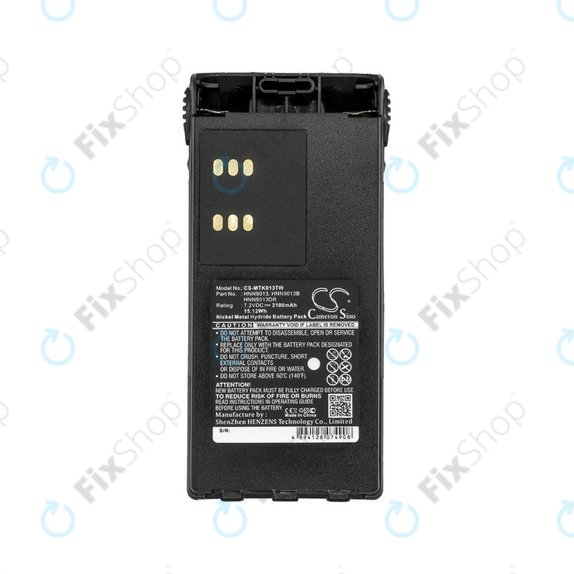 Bateria do Motorola GP, HT, MTX, Pro-series, 2100mAh, Ni-MH, 7.2V, HNN9013, HQ