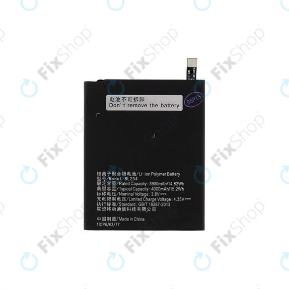 Bateria do Lenovo VIBE P1ma40 mini, A5000, P70, BL234, 4000mAh