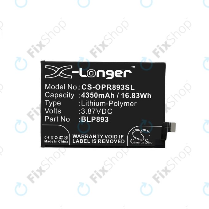 Bateria do Realme GT 2 Pro 5G, GT Neo 2 5G, BLP887, 2150mAh, HQ