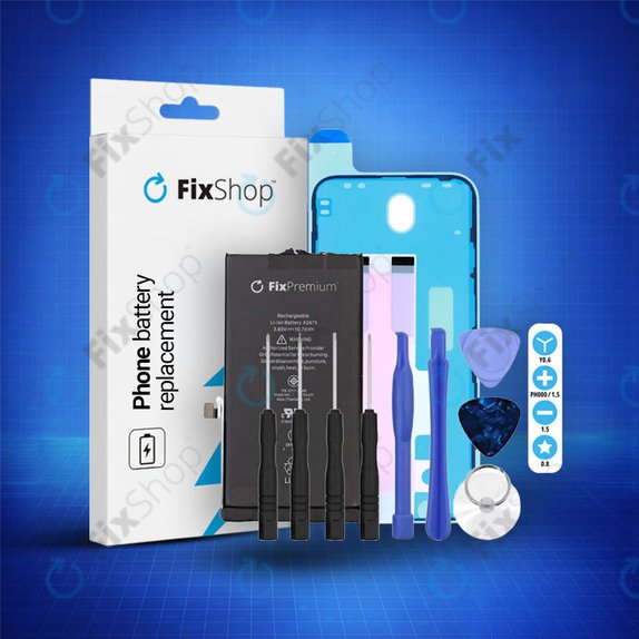 Bateria dla iPhone 12, 12 Pro, 2815mAh, Klej (Adhesive), Narzędzia, FixPremium