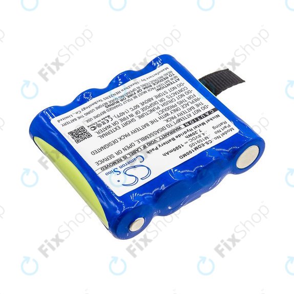 Bateria do Edan Cs-01, Edan H100, Edan H100b, Edan H100n, 1500mAh, Ni-MH, 4.8V, 4XNR49AA1500P, HQ