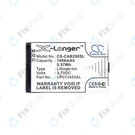 Bateria do Caterpillar CAT B25, UP073450AL, 1450mAh, HQ