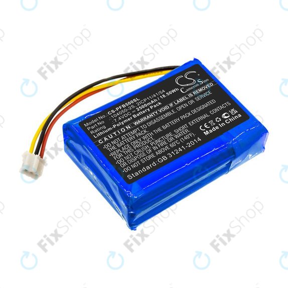 Bateria do Philips Fidelio B5/12, Fidelio HTL9100, Fidelio HTL9300, 2500mAh, Li-Pol, 7.4V, 104050-2S, HQ