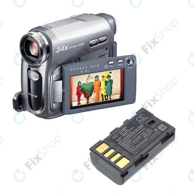 Bateria do JVC Gr-D850ek, 800mAh, Li-Ion, 7.4V, BN-VF808, HQ