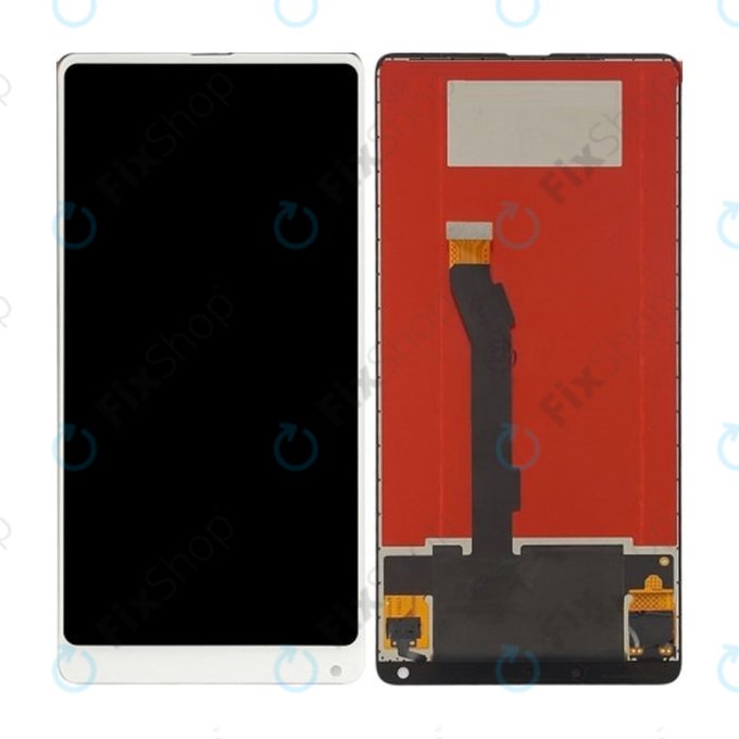 Wyświetlacz do Xiaomi Mi Mix 2, Ekran dotykowy bez ramki, Bialy, White, TFT