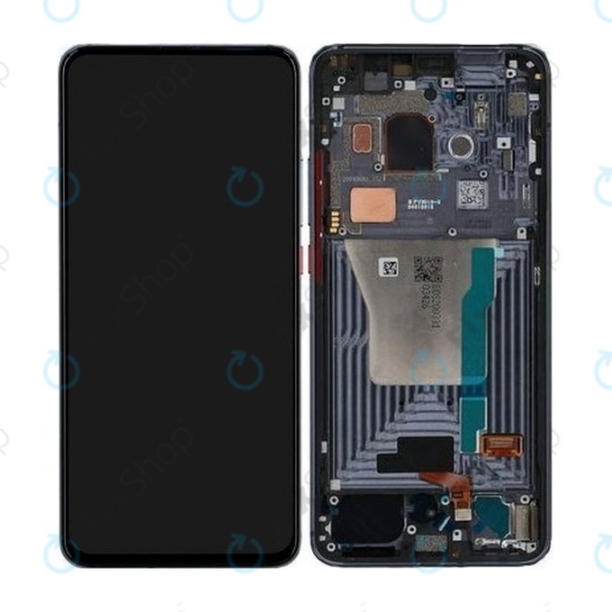 Wyświetlacz do Xiaomi Pocophone F2 Pro, Ekran dotykowy z ramką, 56000G0J1100, Cyber Grey, Genuine Service Pack