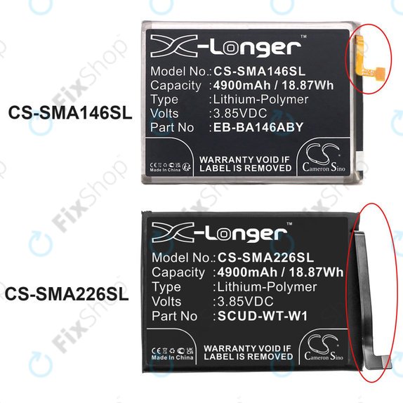 Bateria dla Samsung A22 5G A226B, 4900mAh, Li-Pol, 3.85 V, SCUD-WT-W1, HQ