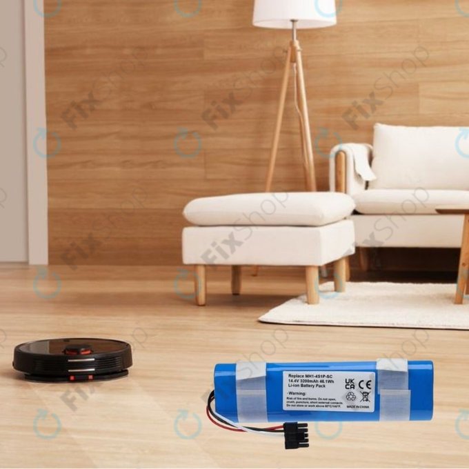 Bateria do Xiaomi Mi Robot Vacuum Mop Pro (P), 2 (Mijia 2C), Viomi V2 Pro, Proscenic LDS M7, STYJ02YM, MH1-4S1P-SC, Li-Ion, 14,8V 3400mAh