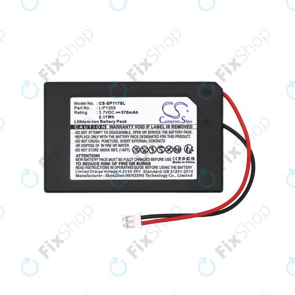 Bateria do Sony Dualshock 3, 570mAh, Li-Ion, 3.7V, LIP1359, HQ
