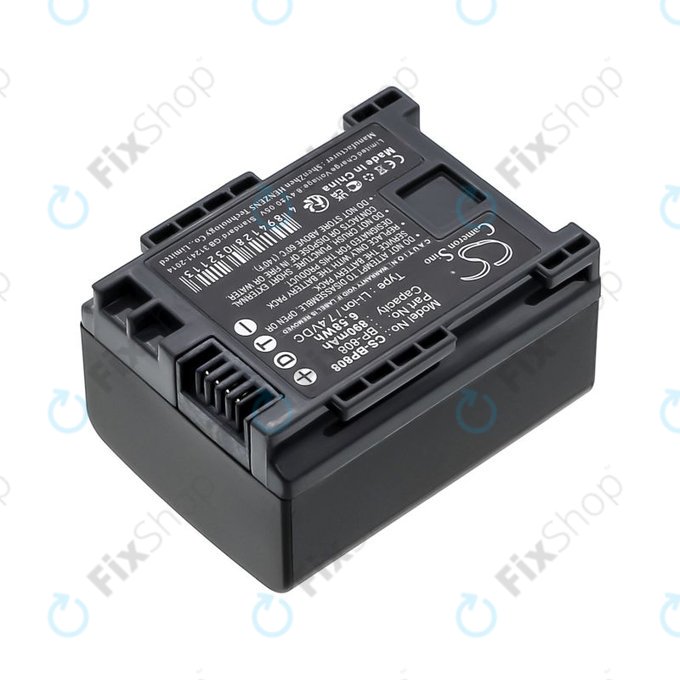 Bateria do Canon FS10, FS11, FS100, 890mAh, Li-Ion, 7.4V, BP-808, HQ