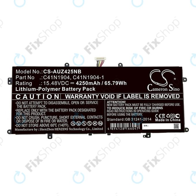 Bateria do Asus Zenbook 13, Zenbook 14, 4250mAh, Li-Pol, 15.48V, C41N1904, HQ