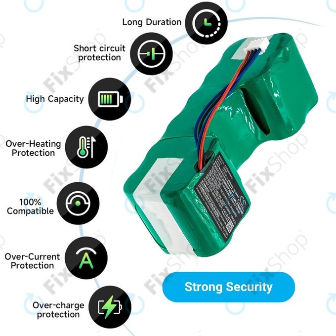 Bateria do iRobot Roomba Combo, i5, i5+, j7, j7+, j9, j9+, 4720110, Ni-MH, 12,0V 3000mAh, HQ