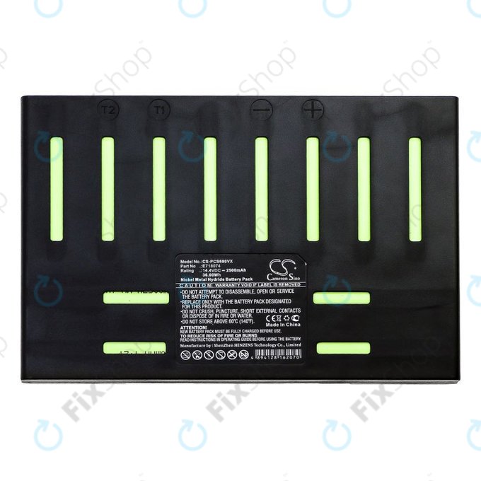 Bateria do Proscenic 902 Nono, Pro Coco, Robojet Air, 2500mAh, Ni-MH, 14.4V, E718074, HQ