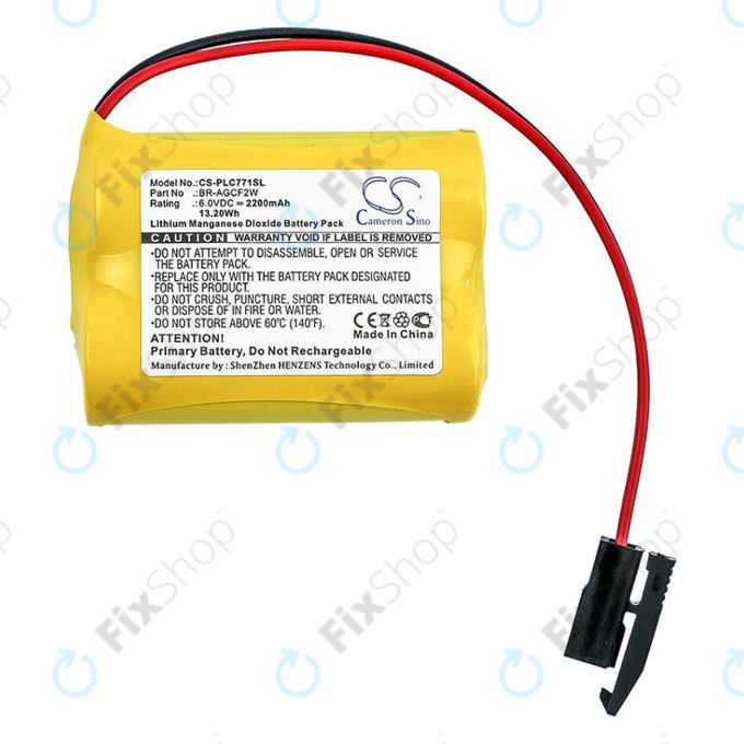 Bateria do GE A06b-6093-K001, 2200mAh, Li-MnO2, 6V, BR-AGCF2W, HQ