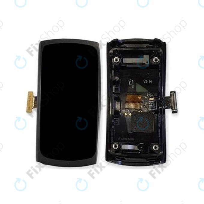 Wyświetlacz do Samsung Gear Fit 2 SM-R360, Ekran dotykowy z ramką, GH97-19001A, GH97-19201A, Szary, Gray, Genuine Service Pack