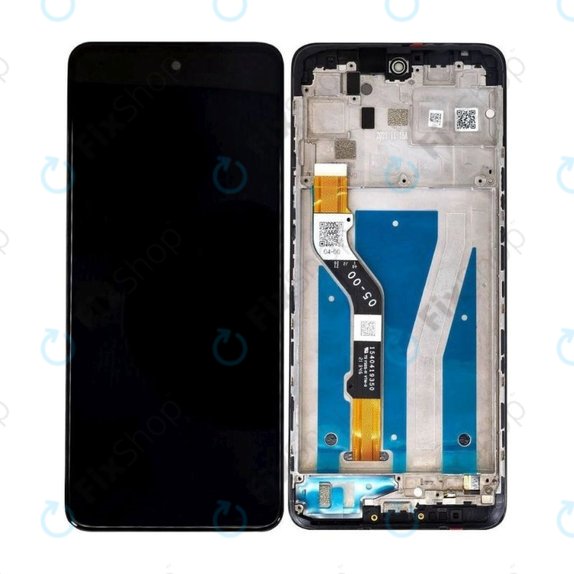 Wyświetlacz do Motorola Moto G60 XT2135, Ekran dotykowy z ramką, Charcoal Gray, TFT