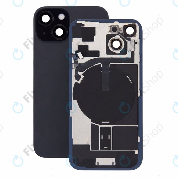 Szkło tylnej obudowy do iPhone 15, Black, Pulled A