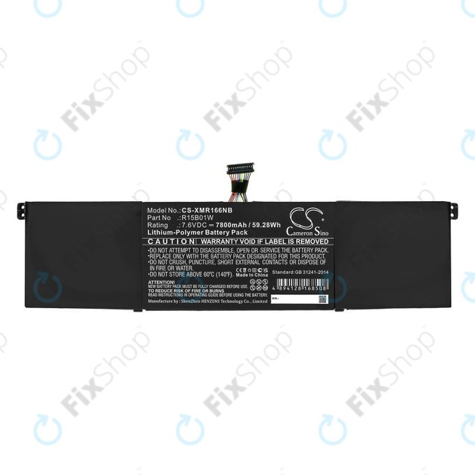 Bateria do Xiaomi Mi Pro 15.6 i3, i5, i6, 7800mAh, Li-Pol, 7.6V, R15B01W, HQ