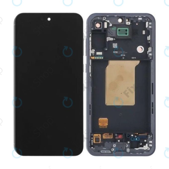 Wyświetlacz do Samsung A55 A556B, Ekran dotykowy z ramką, Awesome Iceblue, TFT