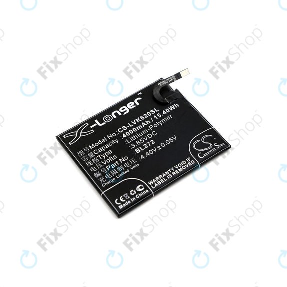 Bateria do Lenovo K6 Power, 4000mAh, Li-Pol, 3.85V, BL272, HQ
