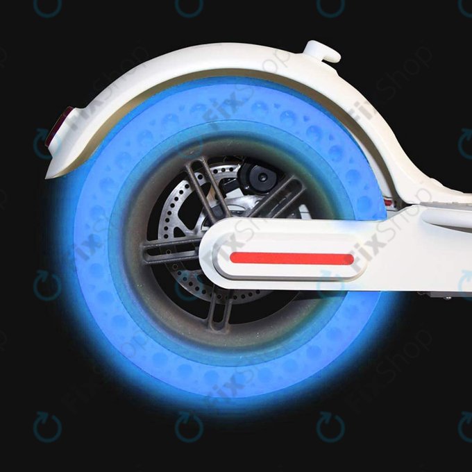 Wytrzymala pelna opona bezdetkowa do Xiaomi Mi Electric Scooter 1S, 2 M365, Essential, Pro, Pro 2, Blue Fluorescent
