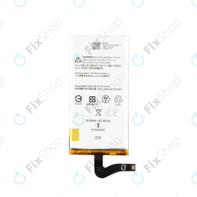 Bateria do Google Pixel 4 XL, G020J-B, 3700mAh