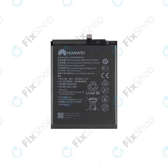 Bateria do Huawei Honor Play, Mate 20 Lite, Nova 3, P10 Plus, Nova 5T, View 10, HB386589ECW, 3750mAh, 24022732, 24022731, 24022209, Genuine Service Pack