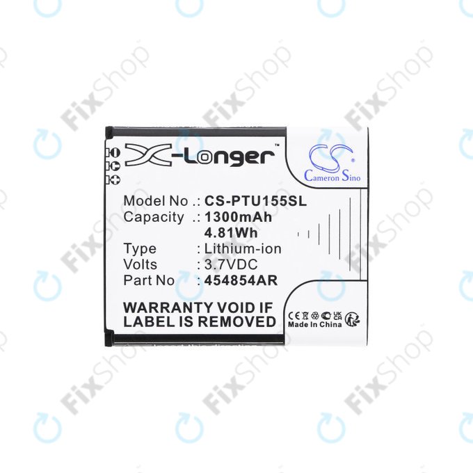 Bateria do Panasonic Kx-Tu150, Kx-Tu150exr, 1300mAh, Li-Ion, 3.7V, 454854AR, HQ