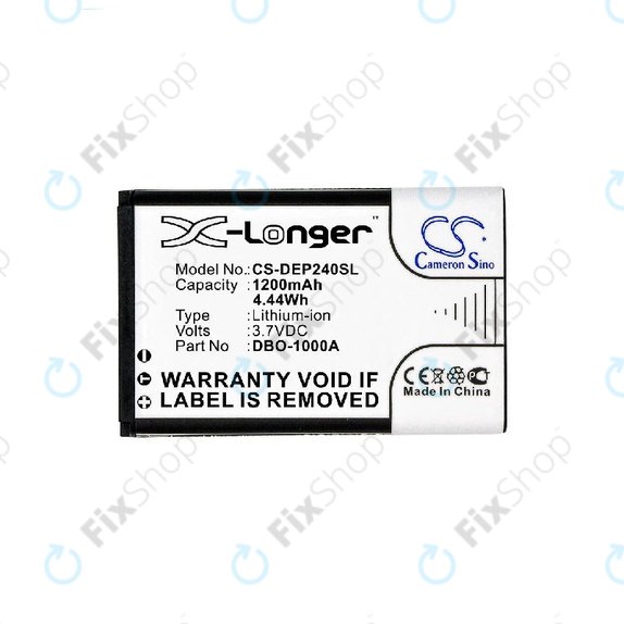 Bateria do Doro 1370, 1372, 2404, 6040, 1200mAh, Li-ion, 3.7V, DBO-1000A, HQ
