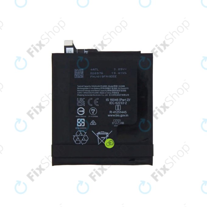 Bateria do Google Pixel 9 Pro XL, GH2MB, 5060mAh